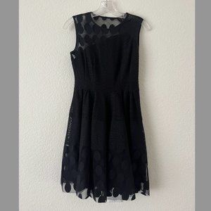 Nanette Lepore Black Mesh Dress